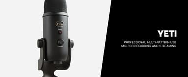 Logitech C922 Pro Webcam & Blue Yeti mic streaming pakkaus