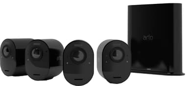 Arlo Ultra 2 4K langaton kamerajärjestelmä (4 kpl, musta)
