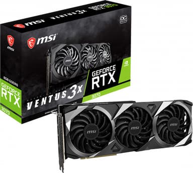 MSI GeForce RTX 3070 VENTUS 3X 8G OC (LHR) näytönohjain