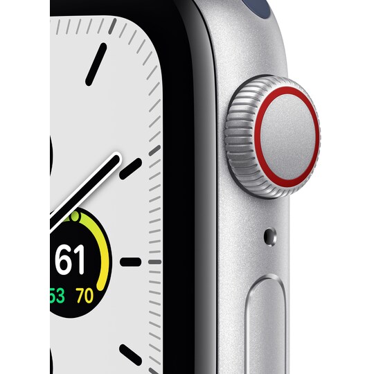 Apple Watch SE 40 mm LTE (hop. alum./sinivihreä sport-ranneke)