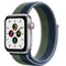 Apple Watch SE 44 mm LTE (hop. alum./sinivihreä sport-ranneke)