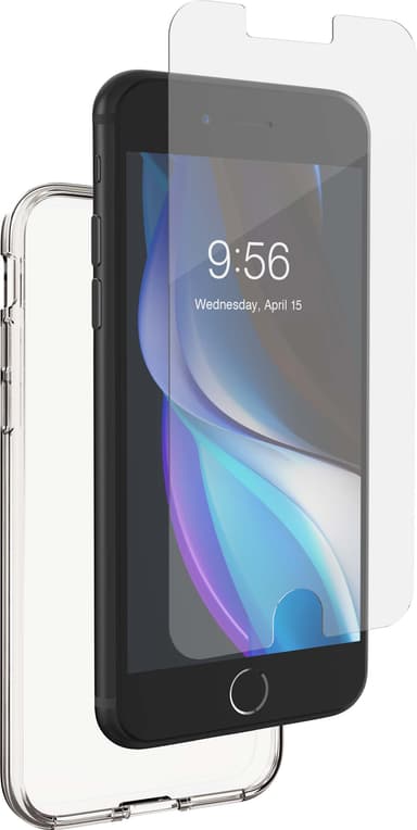 Zagg näytönsuoja ja suojakuori iPhone 6/7/8/SE Gen.2/3