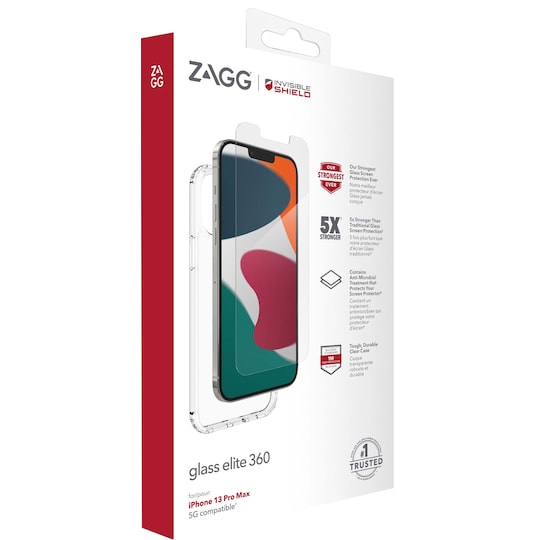 Zagg näytönsuoja ja suojakuori iPhone 13 Pro Max