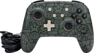 PowerA Enhanced Wired Nintendo Switch peliohjain (harmaa)