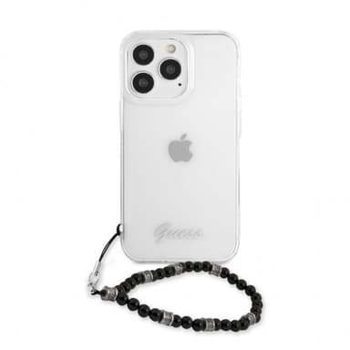 Guess iPhone 13 Pro Max Kuori Pearl Handle Script Logo Musta
