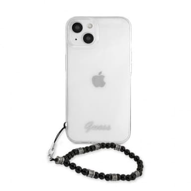 Guess iPhone 13 Kuori Pearl Handle Script Logo Musta