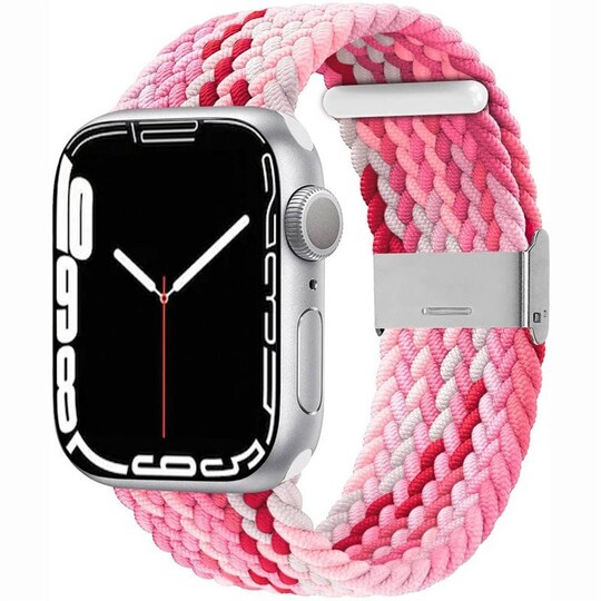 Punottu elastinen rannekoru Apple Watch 7 (45mm) - gradientred