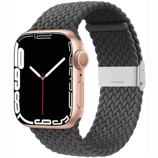 Punottu elastinen rannekoru Apple Watch 7 (45mm) - skygrey