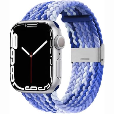 Punottu elastinen rannekoru Apple Watch 7 (41mm) - gradientblue
