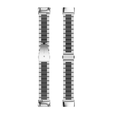 Rannekoru ruostumatonta terästä Fitbit Charge 5 - Hopea/musta
