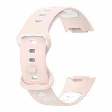 Twin Sport Rannekoru Armband Fitbit Charge 5 - Vaaleanpunainen/valkoin