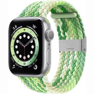 Punottu elastinen rannekoru Apple watch 6 (44mm) - gradientgreen
