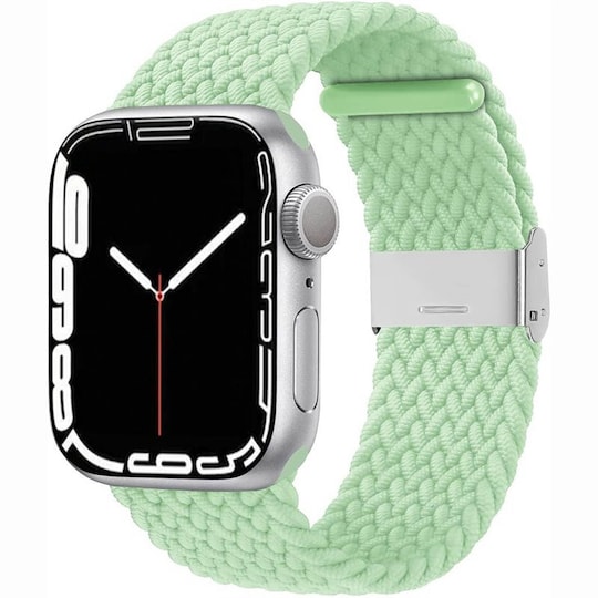 Punottu elastinen rannekoru Apple Watch 7 (45mm) - pistachio