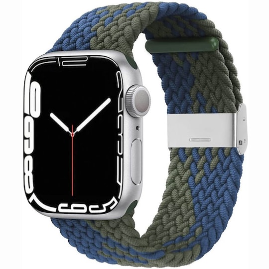 Punottu elastinen rannekoru Apple Watch 7 (41mm) - bluegreen