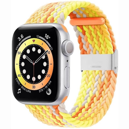 Punottu elastinen rannekoru Apple watch 6 (44mm) - gradientorange