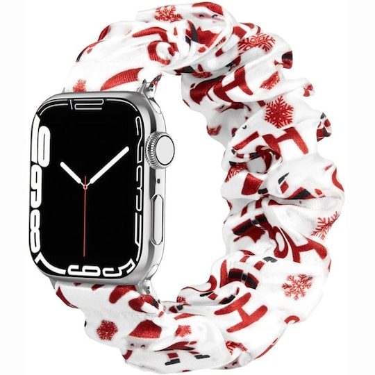 Scrunchie elastinen rannekoru Apple Watch 7 (45mm) - ChristmasHo