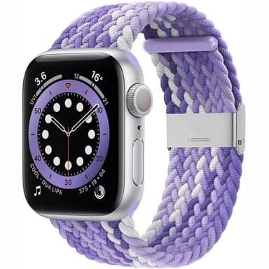 Punottu elastinen rannekoru Apple watch 6 (44mm) - gradientpurple