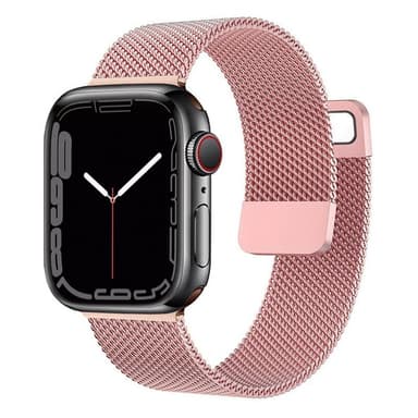Milanese Rannekoru Apple Watch 7 (45mm) - Vaaleanpunainen