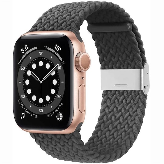 Punottu elastinen rannekoru Apple watch 6 (44mm) - skygrey