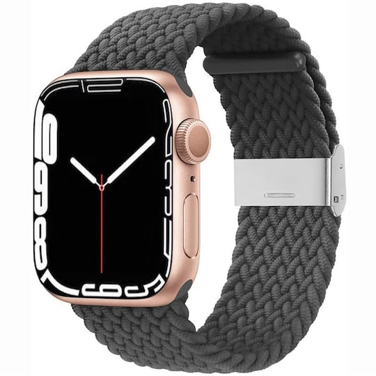 Punottu elastinen rannekoru Apple Watch 7 (41mm) - skygrey