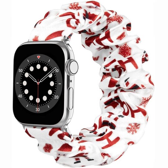 Scrunchie elastinen rannekoru Apple Watch 6 (40mm) - ChristmasHo