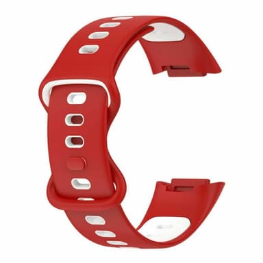 Twin Sport Rannekoru Armband Fitbit Charge 5 - Punainen/valkoinen