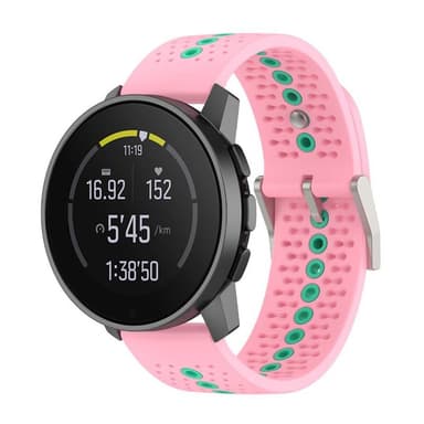 Urheilullinen rannekoru Suunto 9 Peak - Vaaleanpunainen/vihreä