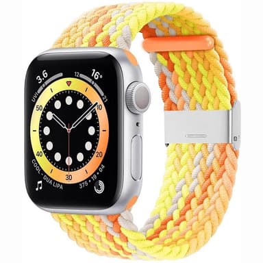 Punottu elastinen rannekoru Apple watch 6 (40mm) - gradientorange