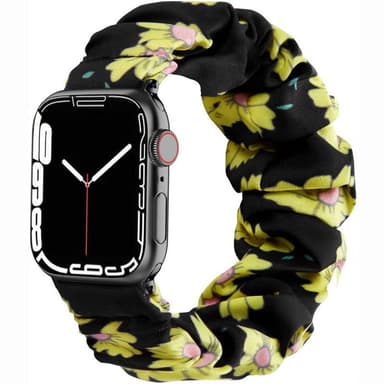 Scrunchie elastinen rannekoru Apple Watch 7 (41mm) - Sunflower