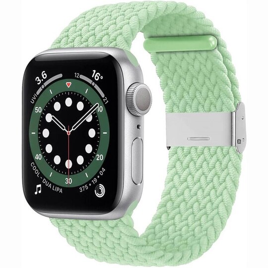 Punottu elastinen rannekoru Apple watch 6 (44mm) - pistachio