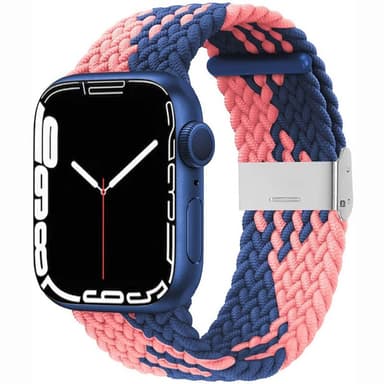 Punottu elastinen rannekoru Apple Watch 7 (45mm) - bluepowder