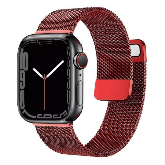 Milanese Rannekoru Apple Watch 7 (41mm) - Punainen