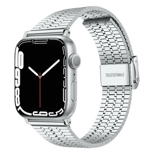 Mesh Rannekoru ruostumatonta terästä  Apple Watch 7  (41mm) - Hopea