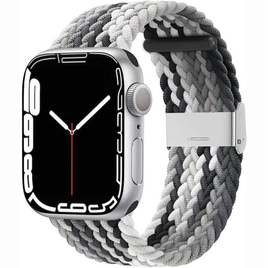 Punottu elastinen rannekoru Apple Watch 7 (41mm) - gradientgrey