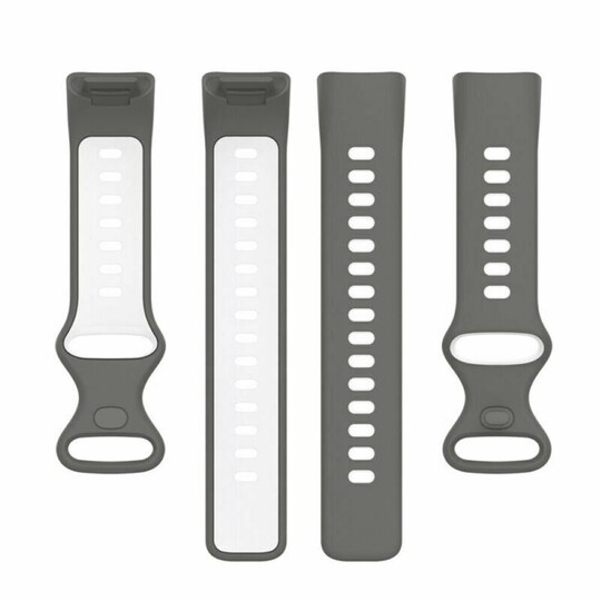 Twin Sport Rannekoru Armband Fitbit Charge 5 - Harmaa/valkoinen