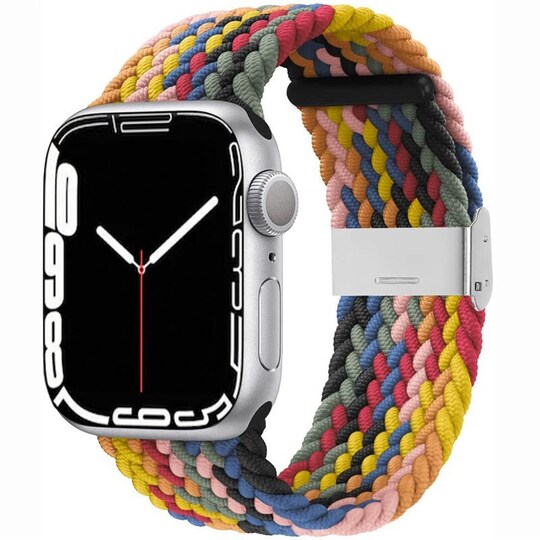 Punottu elastinen rannekoru Apple Watch 7 (41mm) - rainbow