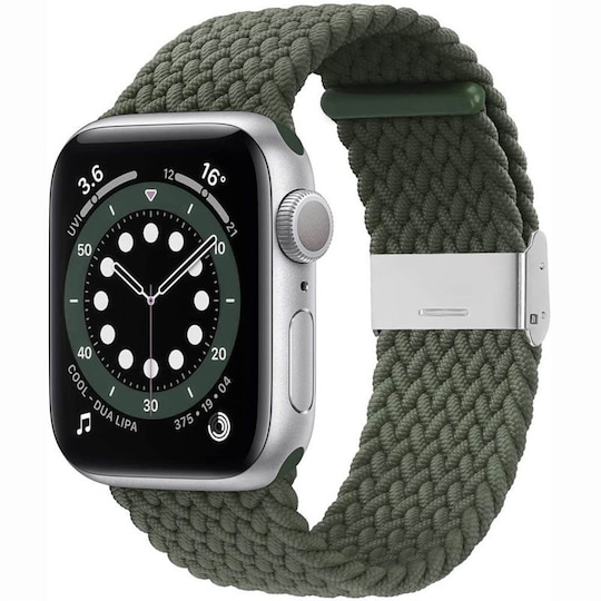 Punottu elastinen rannekoru Apple watch 6 (40mm) - Army