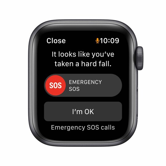 Apple Watch SE 40 mm GPS (harmaa alu./keskiyö sport-ranneke)
