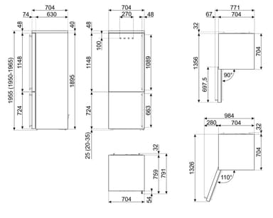 Smeg jääkaappipakastin FA8005LAO5