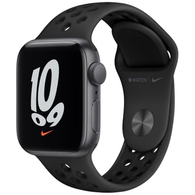Apple Watch Nike SE 40 mm GPS (harmaa alu./antr. musta sport-ranneke)