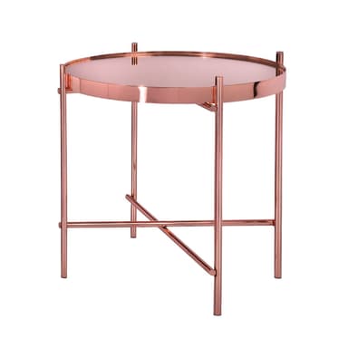 WOMO-DESIGN design -sivupöytä Ø43x45 cm kuparista olohuoneen pöydästä, pyöreä