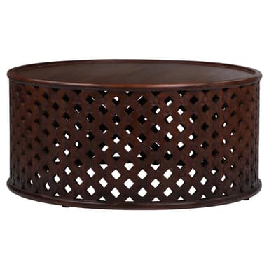 WOMO-DESIGN-sohvapöytä Ø 100 x 45 cm pyöreä, luonto, ainutlaatuinen, käsintehty