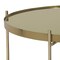 WOMO-DESIGN design-sohvapöytä Ø75x35 cm antiikki messinkinen olohuoneen pöytä,