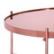 WOMO-DESIGN design-sohvapöytä Ø 75x35 cm kuparista olohuoneen pöydästä, pyöreä