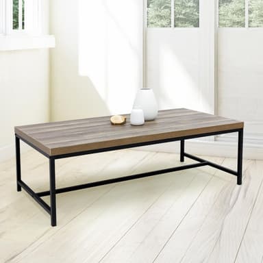 ECD Germany sohvapöytä 116x60x40 cm - neliö - valmistettu puusta MDF /