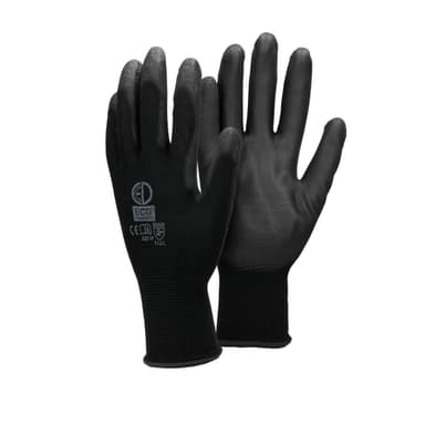 ECD-120 Germany pari PU-työkäsineitä, koko 10-XL, Väri Musta, mekaanikko
