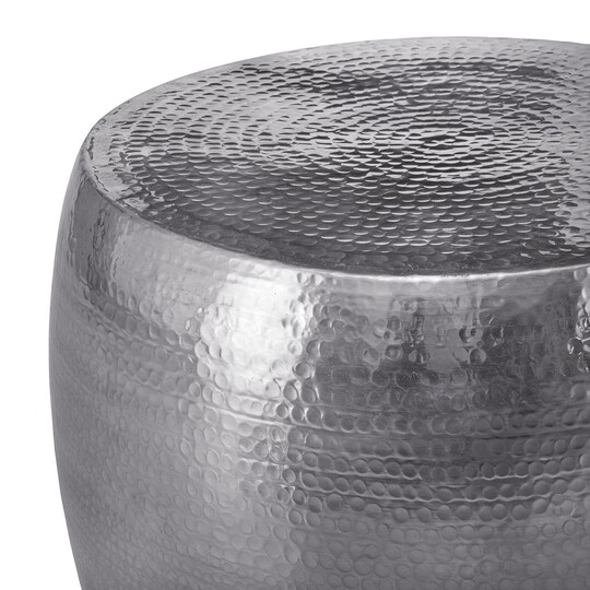 WOMO-DESIGN sohvapöytä olohuoneen sohvapöytä alumiini Ø 53x41 cm hopea