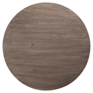 WOMO DESIGN sohvapöytä Ø 100x45 cm pyöreä, ruskea, ainutlaatuinen käsintehty