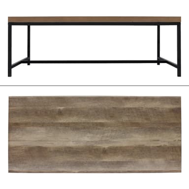 ECD Germany sohvapöytä 116x60x40 cm - neliö - valmistettu puusta MDF /
