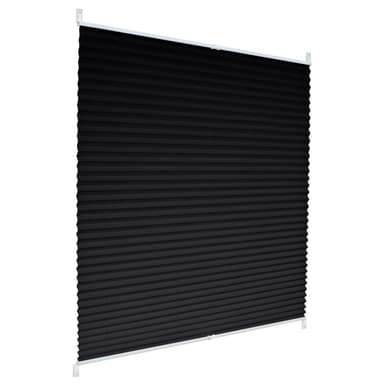 ECD Germany laskostettu kaihdin Klemmfix ilman porausta 65x200 cm musta